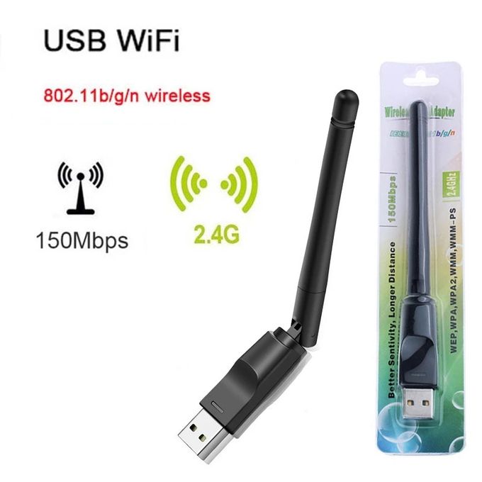 Clé WiFi USB - MT7601 150Mbps Antenne WiFi, USB2.0 WiFi Dongle