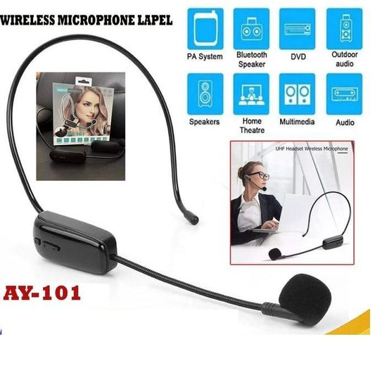 Microphone Sans Fil Portable 2.4G – Longue Portée et Autonomie de 10 Heures