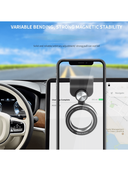 Support Téléphone Voiture Universel Pliable à 360° - Fixation Magnétique Innovante