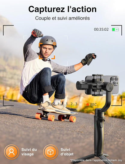 Hohem iSteady Mobile+ Kit Gimbal Stabilizer pour Smartphone – Un outil professionnel pour des vidéos fluides