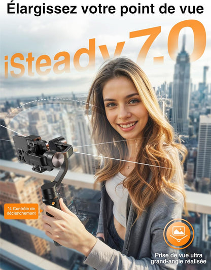 Hohem iSteady Mobile+ Kit Gimbal Stabilizer pour Smartphone – Un outil professionnel pour des vidéos fluides