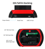 محطة استقبال HDD الكل في واحد، USB 2.0 إلى SATA IDE