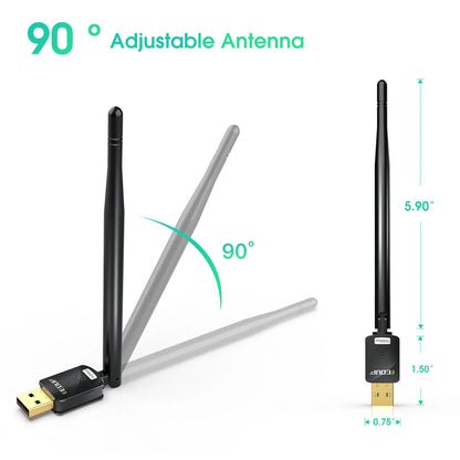 EDUP EP-MS8551 - Clé WiFi USB 150 Mbps avec Antenne Haute Performance Compatible avec Linux