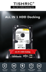 محطة استقبال HDD الكل في واحد، USB 2.0 إلى SATA IDE