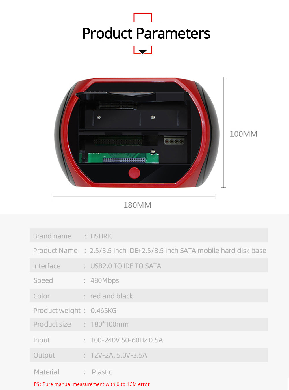 محطة استقبال HDD الكل في واحد، USB 2.0 إلى SATA IDE