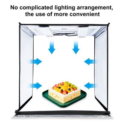 Puluz Studio Photo Portable 40cm avec LED 2400 lm et 6 Fonds PVC