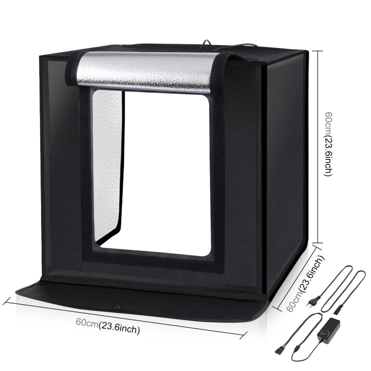 Boîte Studio Photo Pro PULUZ 60x60x60 cm LED 5500K avec 6 Fonds Amovibles