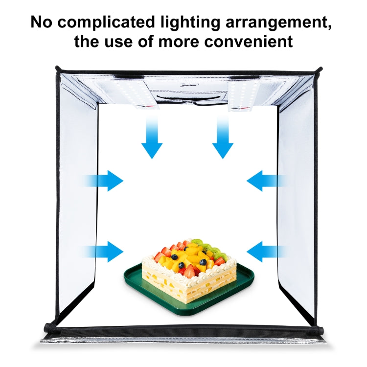 Boîte Studio Photo Pro PULUZ 60x60x60 cm LED 5500K avec 6 Fonds Amovibles