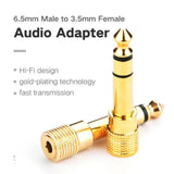 Adaptateur Casque Piano, 2-Pack 3,5 mm Femelle vers 6,35 mm Mâle