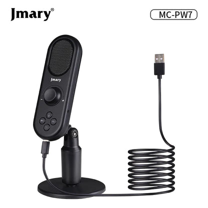 Jmary MC-PW7 Microphone Hypercardioïde avec Amplification de Son Ajustable