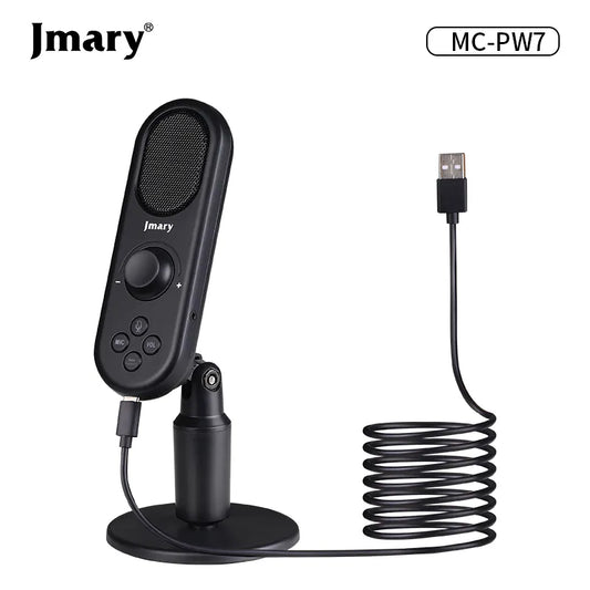 Jmary MC-PW7 Microphone Hypercardioïde avec Amplification de Son Ajustable