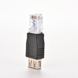 Adaptateur RJ45 mâle vers USB A femelle pour réseau Ethernet