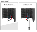 Bouclier d'isolation de microphone insonorisé en métal